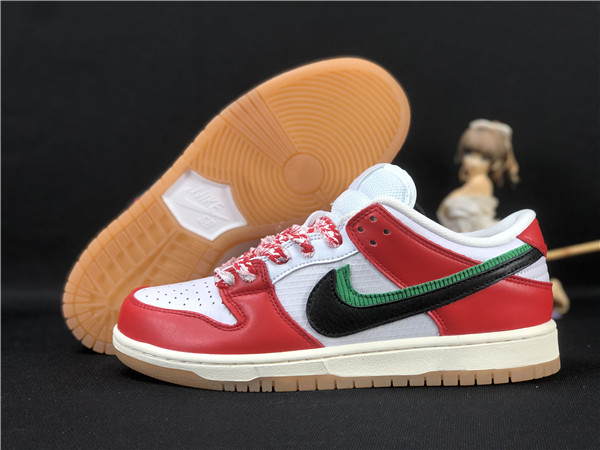 Men's Dunk Low SB Red/White Shoes 046 Men's Dunk Low SB Red/White Shoes 046
